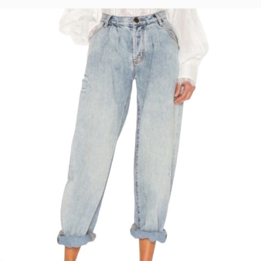 One Teaspoon Smith Trouser Jeans size 28 Relaxed Wide Leg Inseam 29.5"